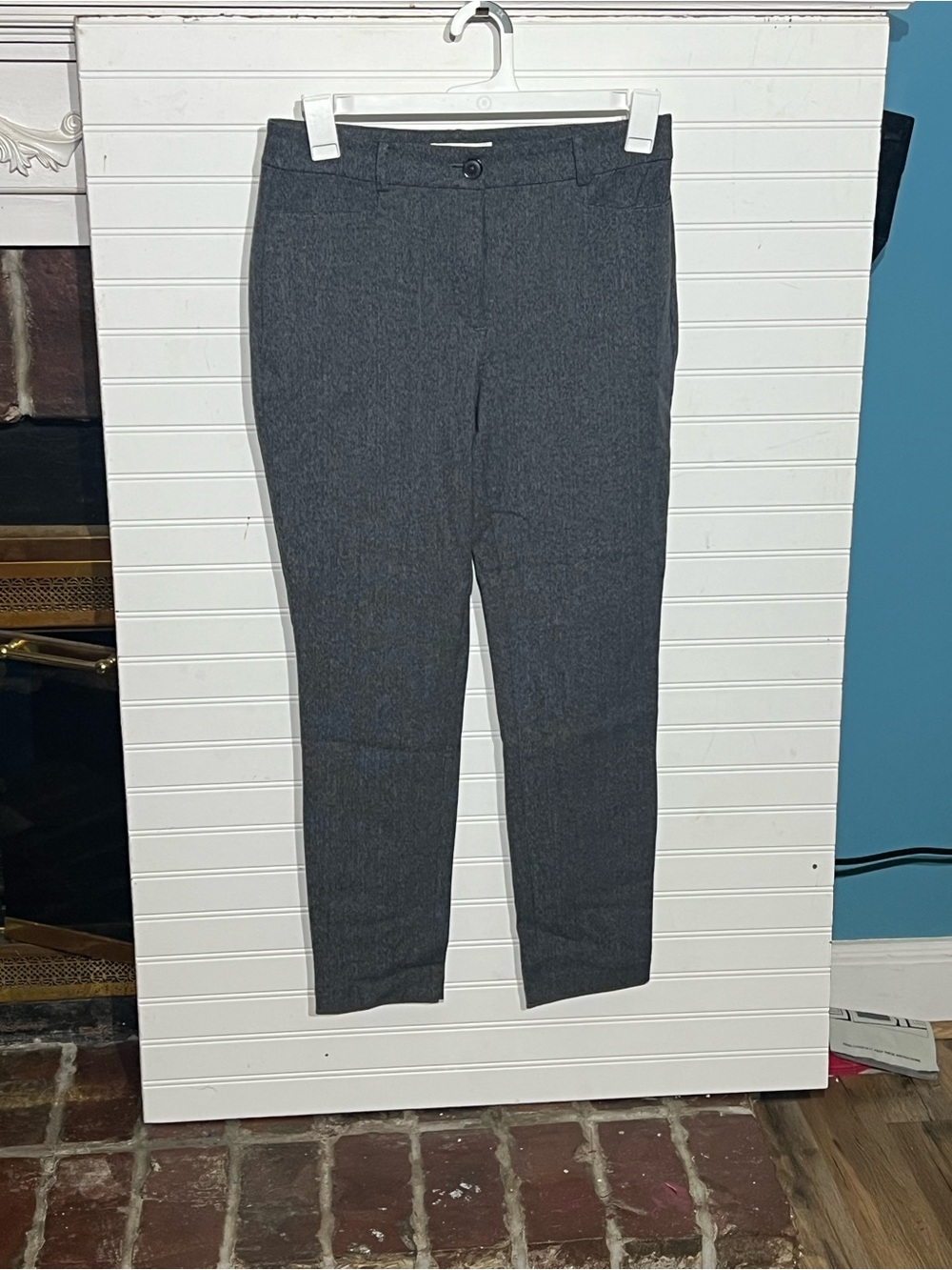 LOFT Women's Skinny Dress Pants in Charcoal Gray Curvy Size 6 Office Wear